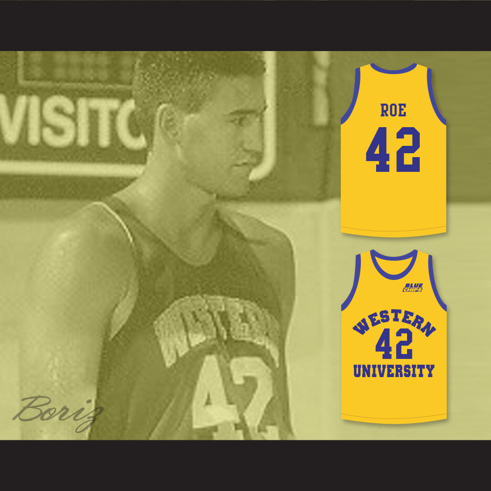 Matt Nover Ricky Roe 42 Western University Yellow Basketball