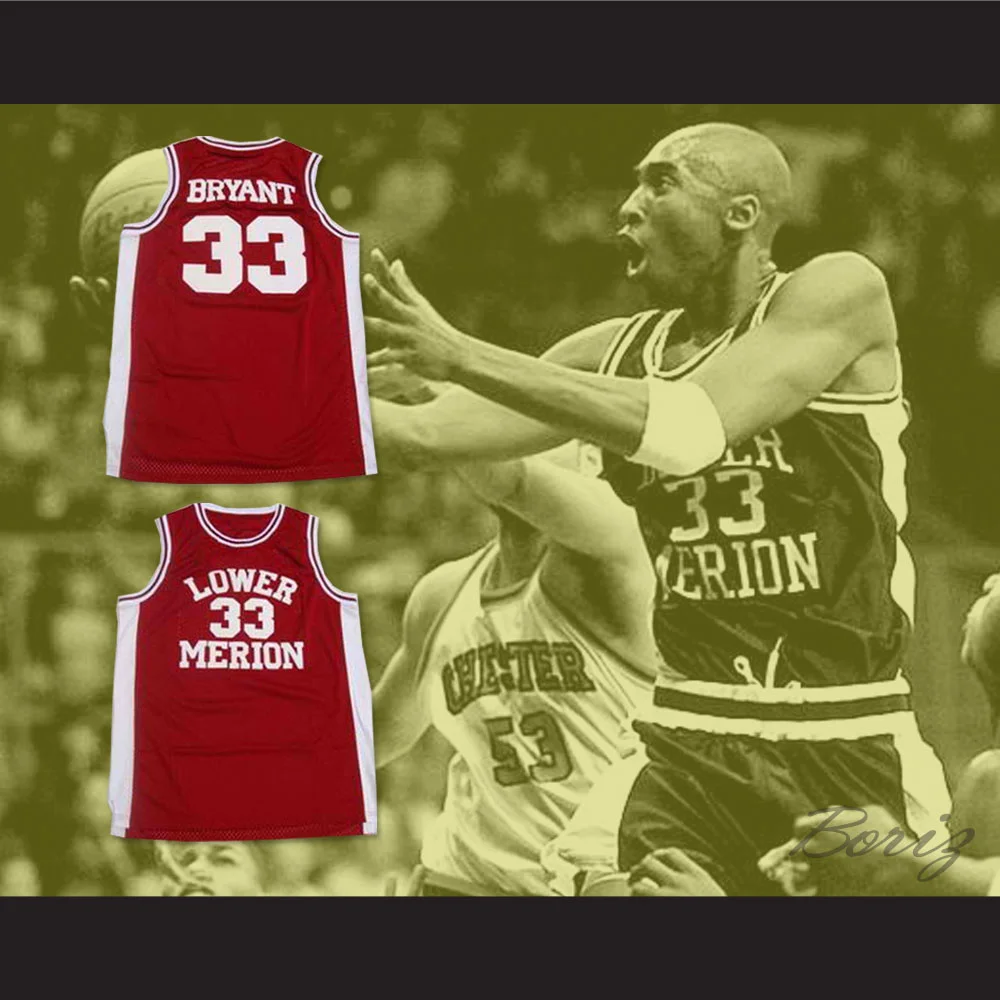 kobe bryant lower merion high school jersey