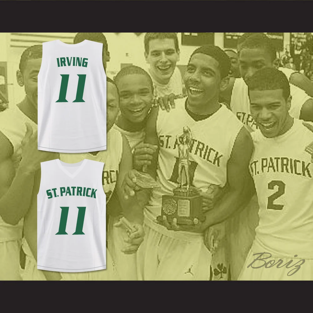 kyrie irving st patricks jersey