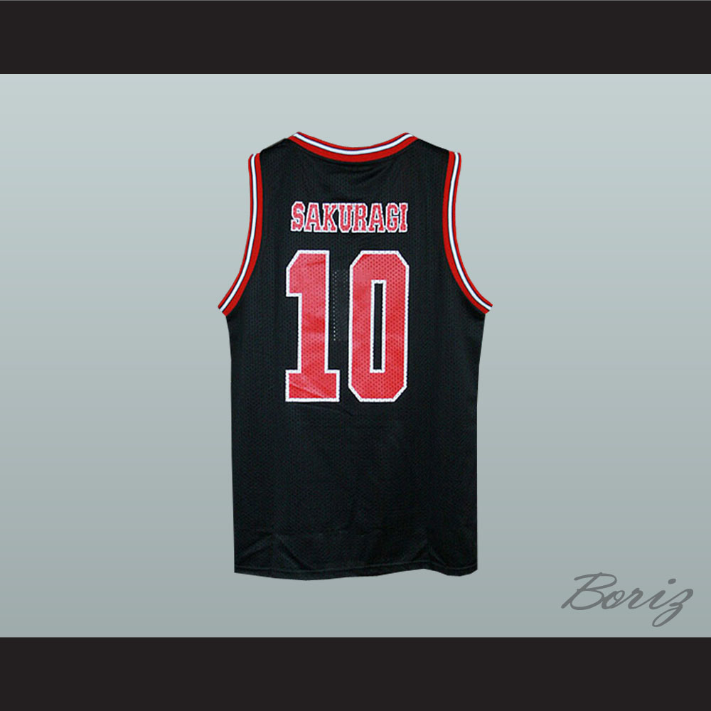 Slam Dunk Shohoku 10 Sakuragi Hanamichi Basketball Jersey Manga Boriz