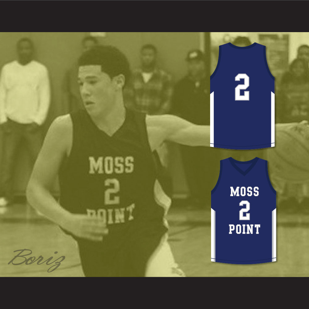 Devin Booker 2 Moss Point High School Tigers Blue Basketball