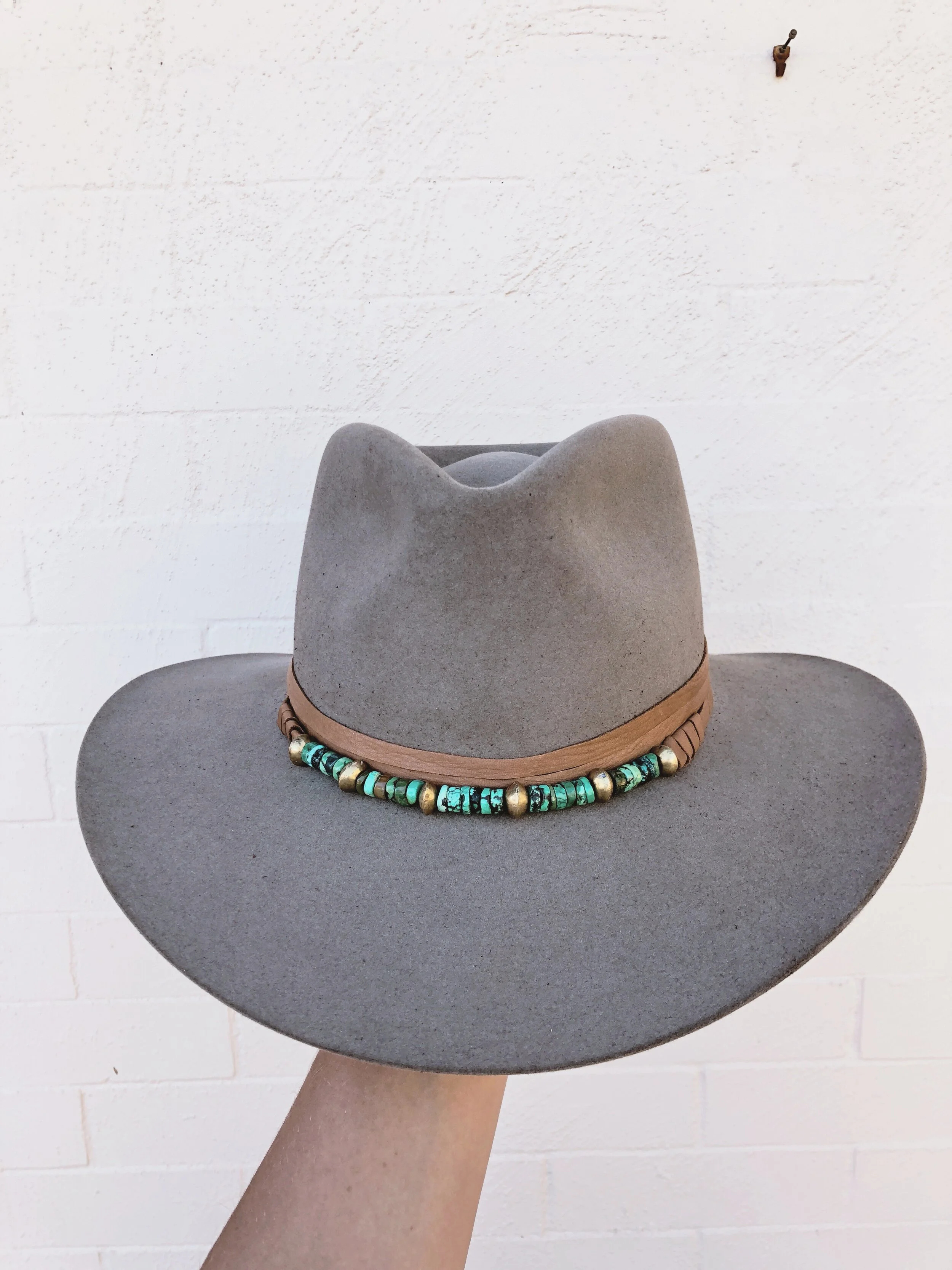 light brown cowboy hat