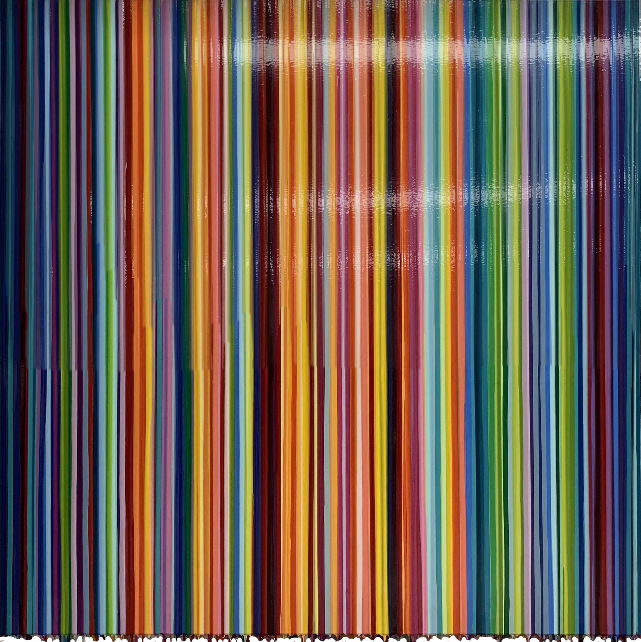Color My World Original Acrylic Large Painting 60x60 Carla Bank