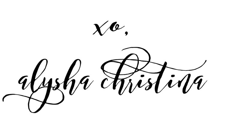 XO, Alysha Christina