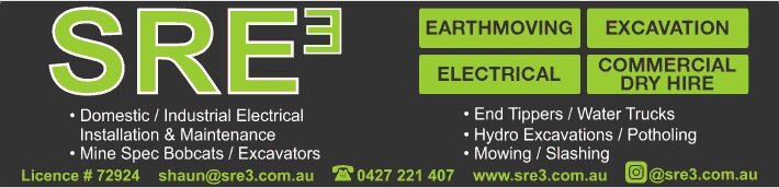 SRE3 - Earthmoving Dry Hire, Excavation and Electrical
