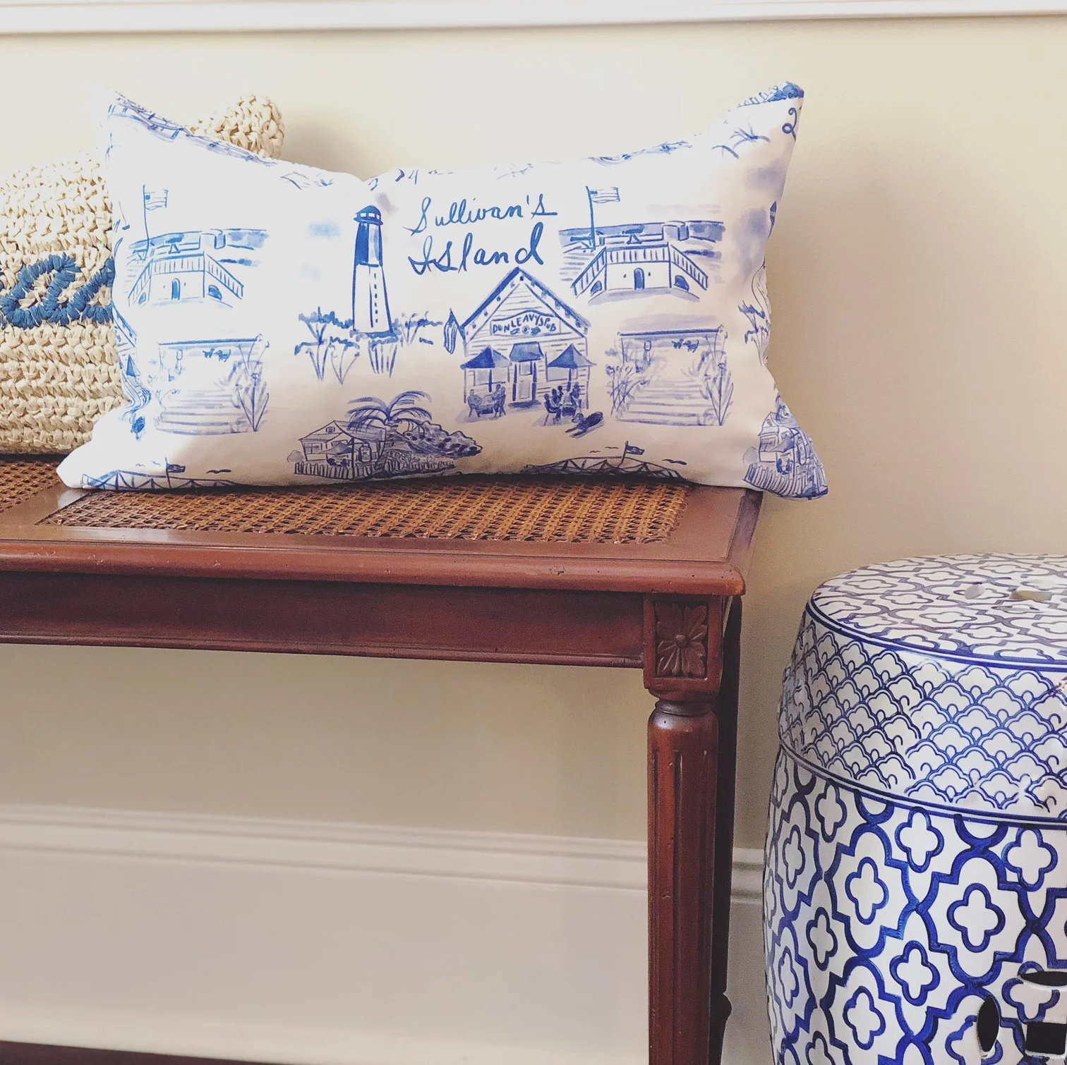 Sullivan S Island Toile Pillow In 5 Colors Happy Places By