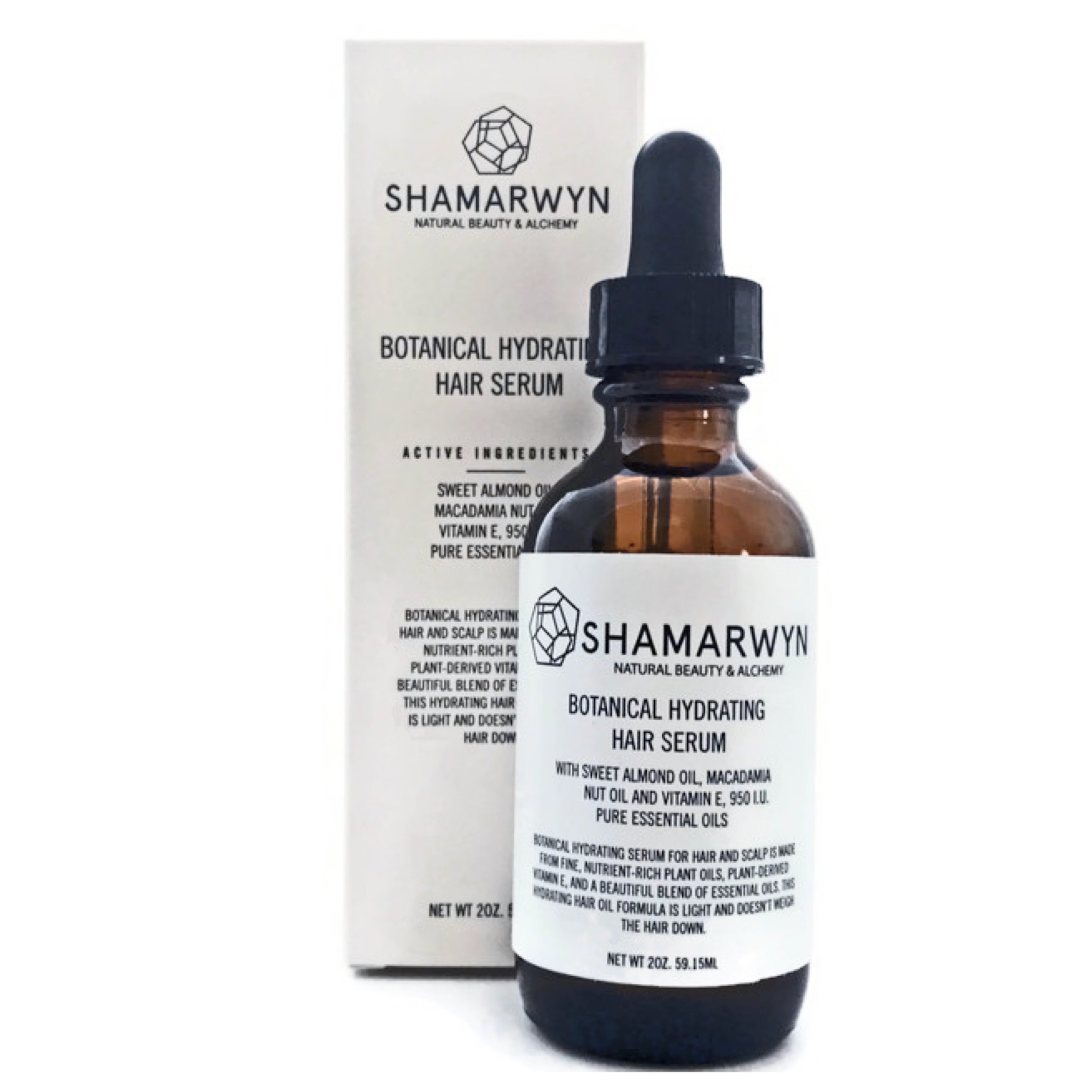 Hydrating Hair Serum for Shiny, Silky Hair with Sweet Almond Oil, Macadamia  Nut Oil, Vitamin E & Pure Essential Oils. Leave-In Conditioner, 2oz —  Shamarwyn