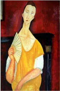 4.-Modigliani--La-femme-a-l'eventail