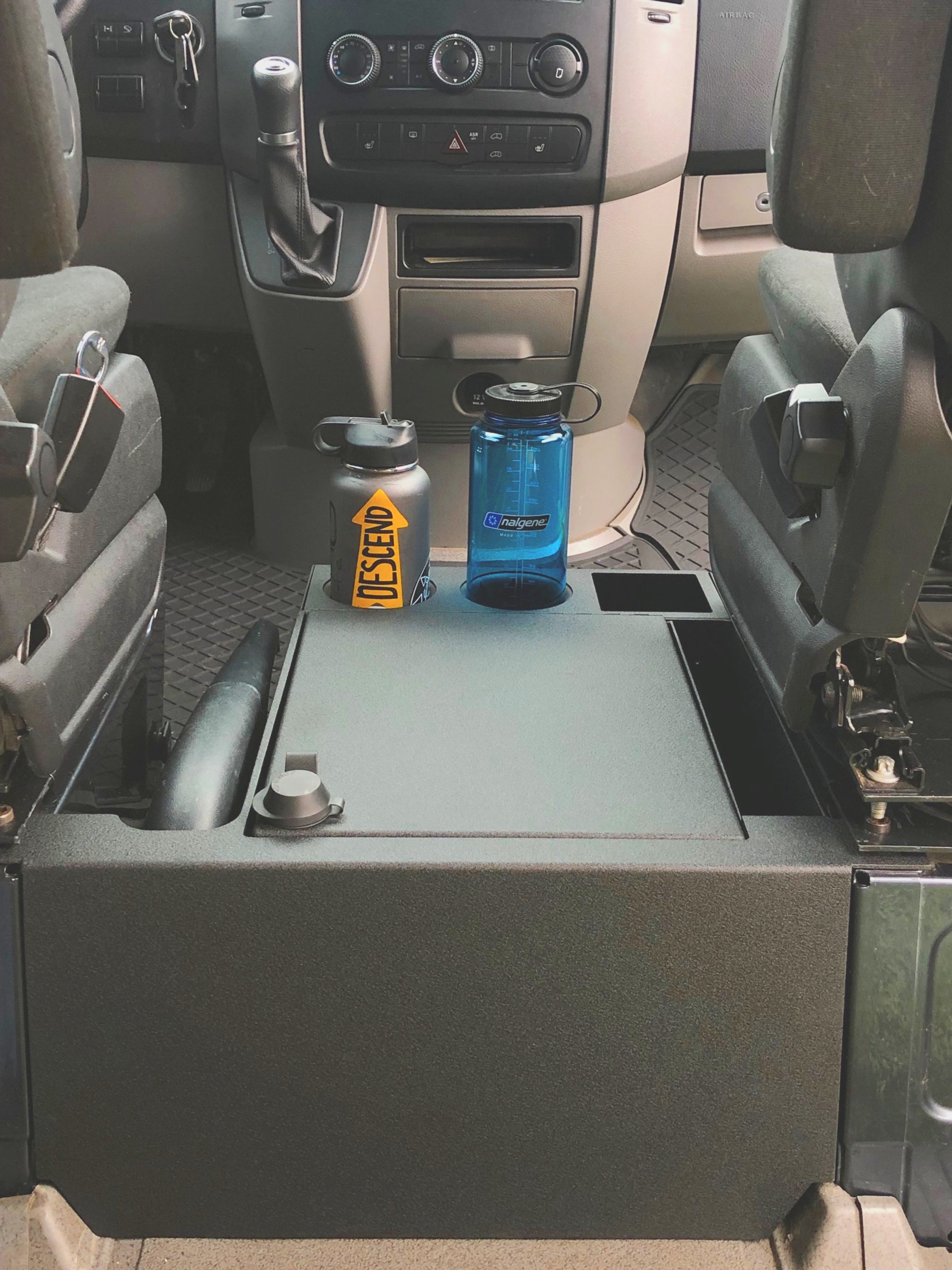 We Made a Custom Center Console for Our Van! 