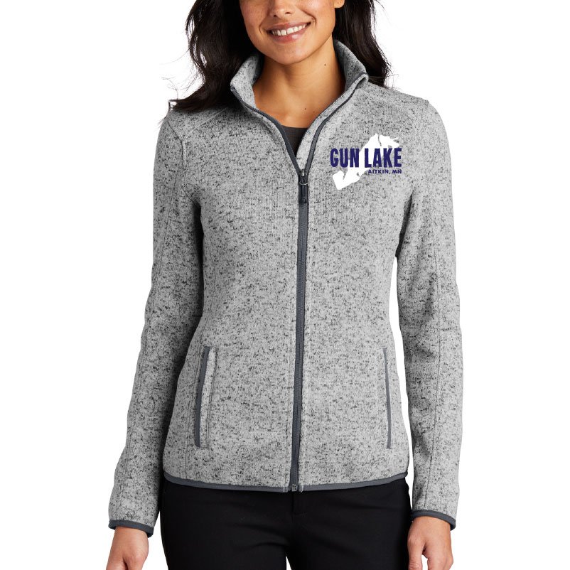 Gun Lake  Port Authority Ladies Sweater Fleece Jacket