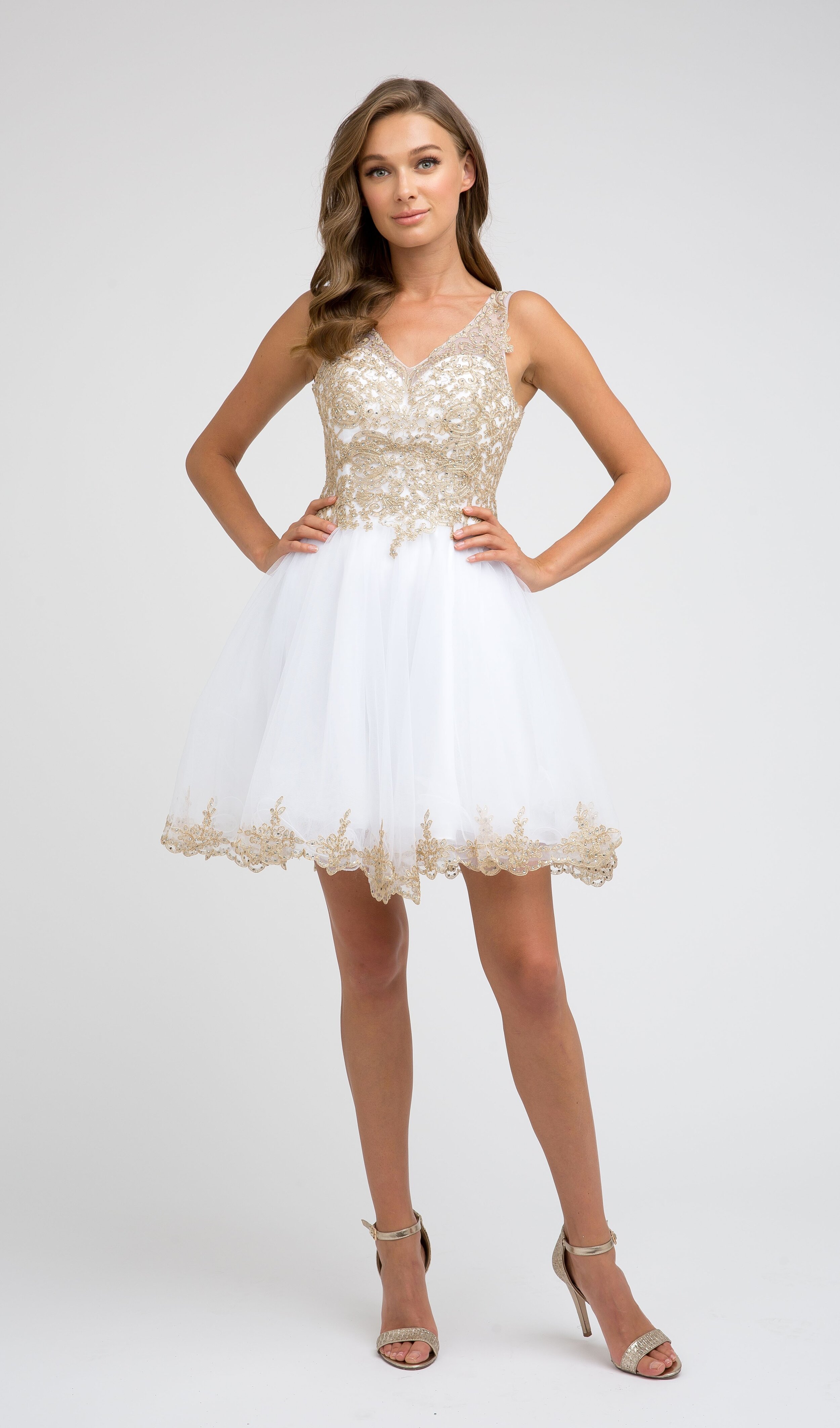 White Short Tulle Dress- JT-00835 ...