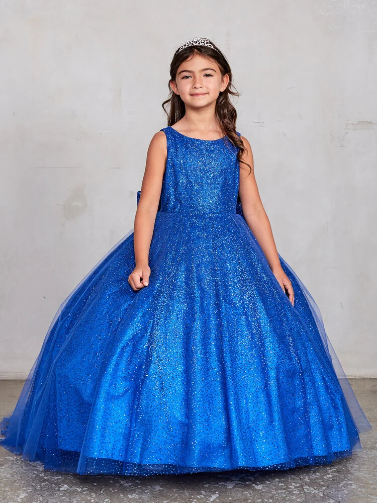 Danielly's Boutique Glitter Flower Girl Ball Gown