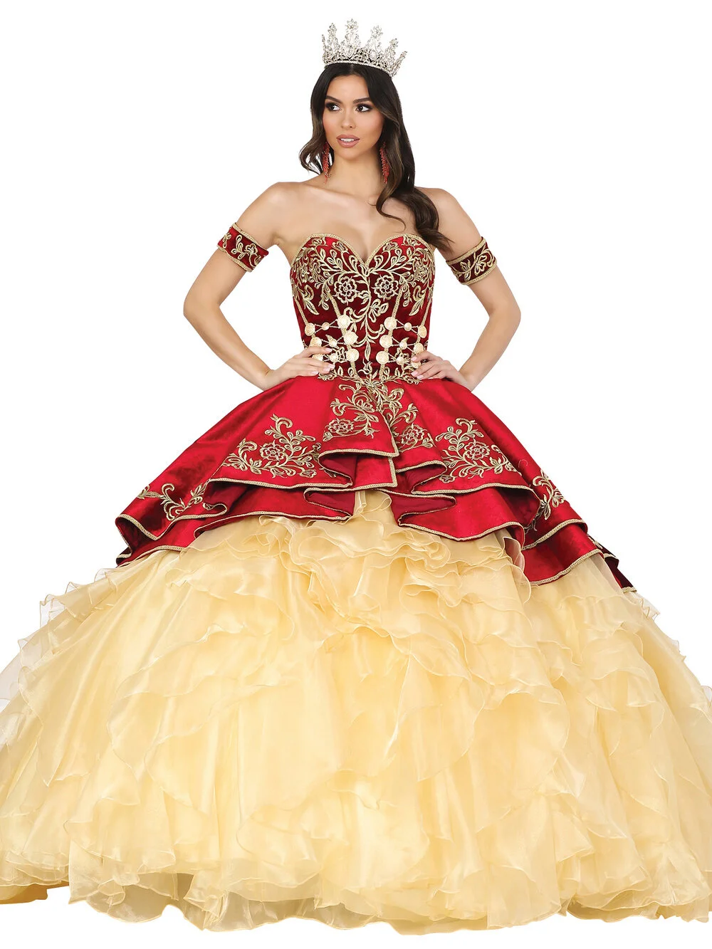 maroon quinceanera