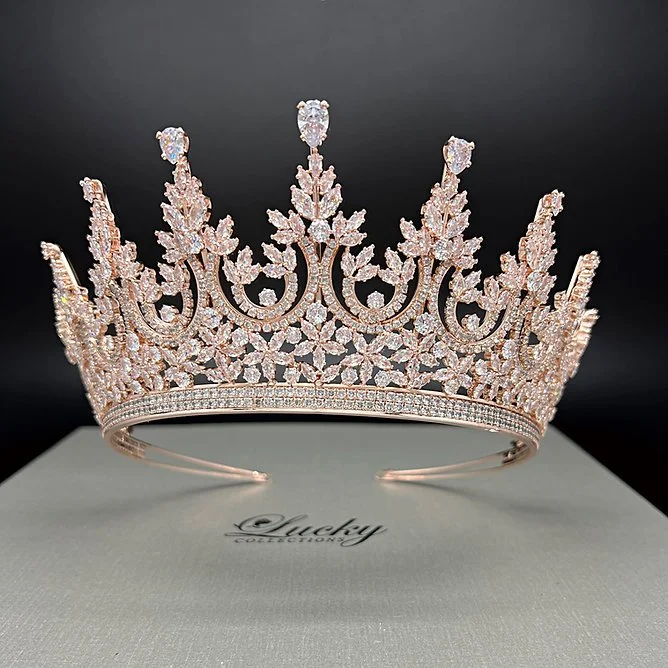 Luxury Zirconia Tiara- LKY/BC5989 — Danielly's Boutique