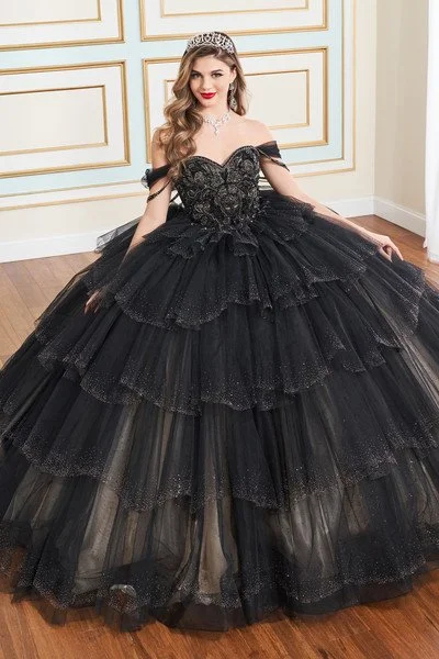Black and champagne dress sale