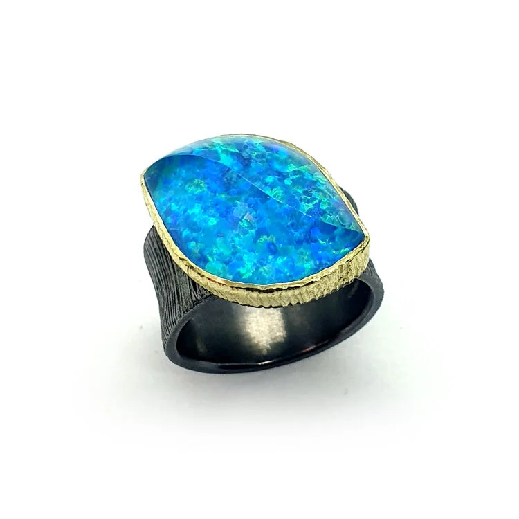 Opal shop doublet ring
