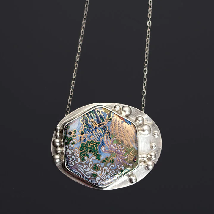 Porcelain, decal, colorful, gold 