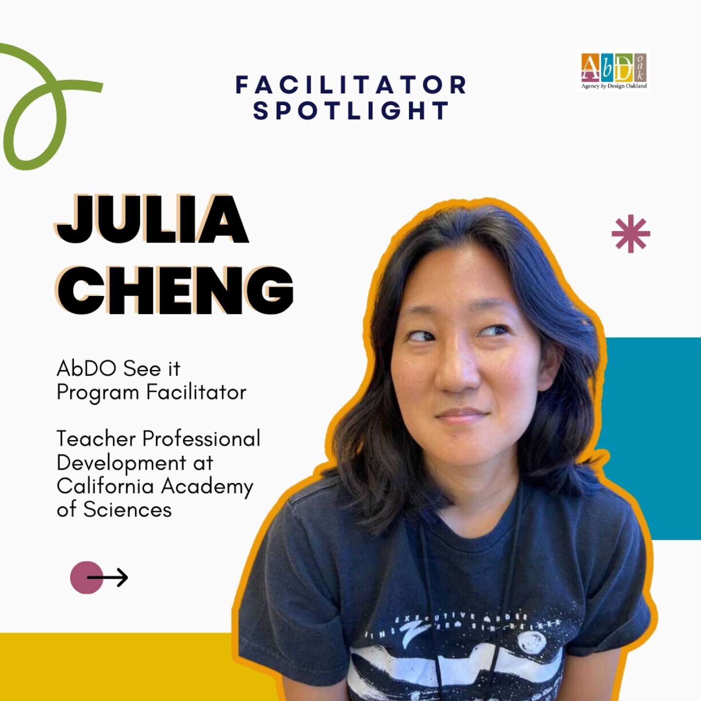 ✨Meet our team! ✨

We&rsquo;re starting a series spotlighting the incredible facilitators behind our programs. Each of the educators who work with us creates their own special sauce that brings our programs to life. 🌱

First up, meet Julia Cheng who