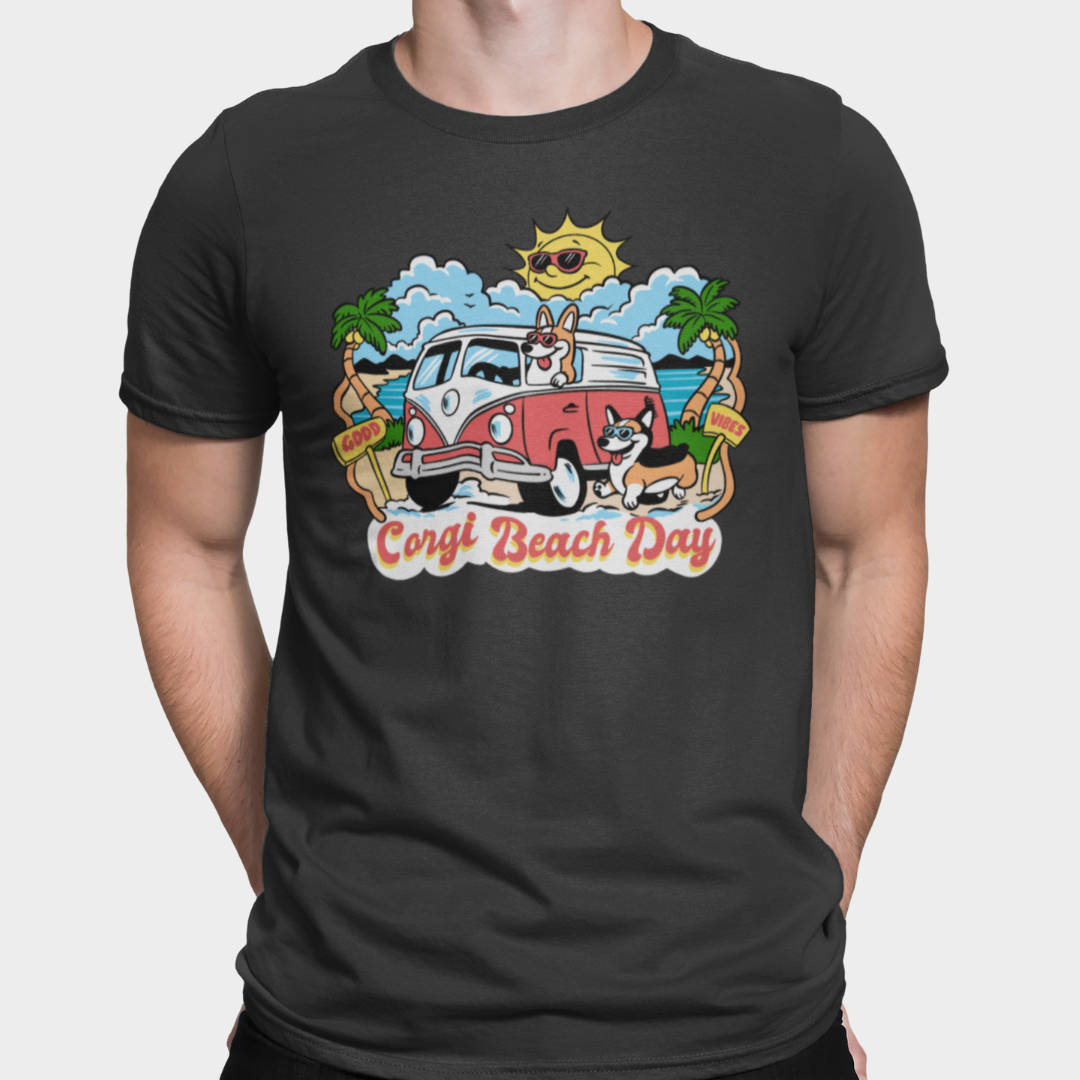 Pawsitive Vibes Mens T-Shirt — So Cal Corgi Nation