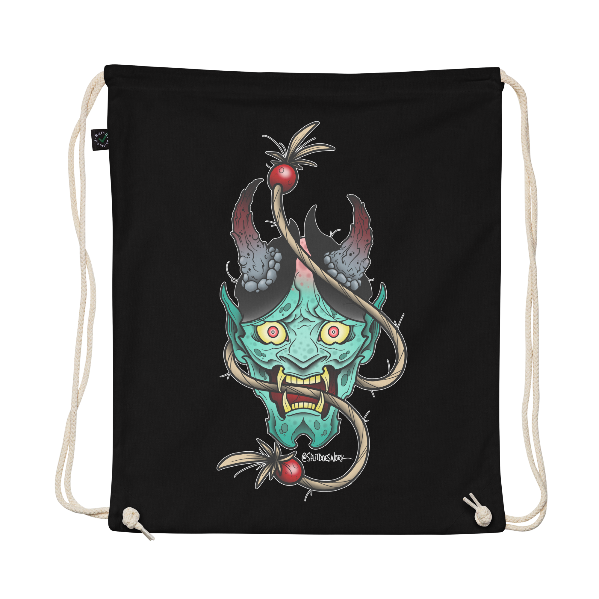 Hannya Hype Drawstring Bag — Split Does Work