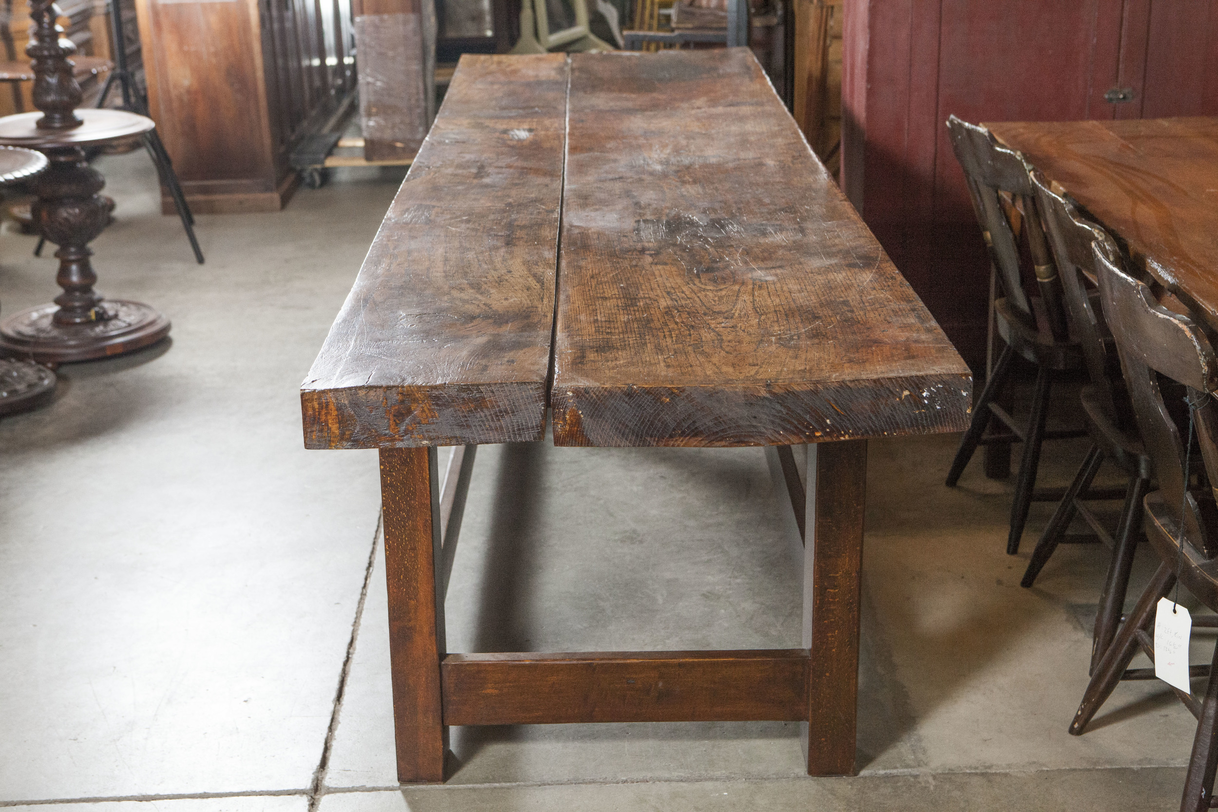 Long Belgian Work Table Jefferson West Inc