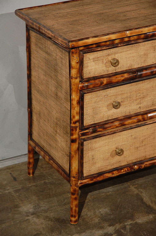 Jw Custom Line Tiger Bamboo Chest Of Drawers Jefferson West Inc