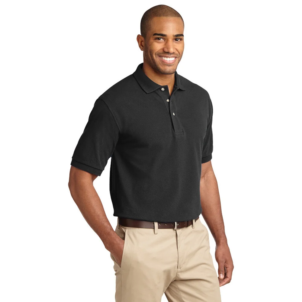 Heavyweight Cotton Pique Polo K420 ...