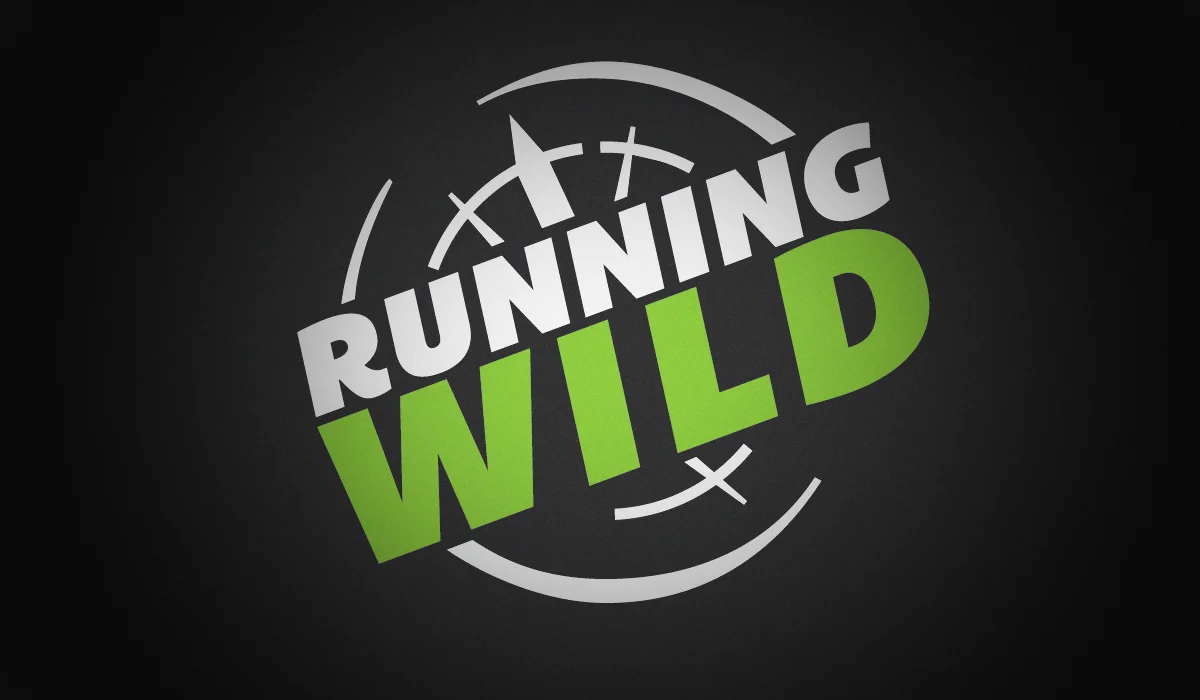 Running Wild Logo Logo Icon Running Wild Cat Tiger Black White