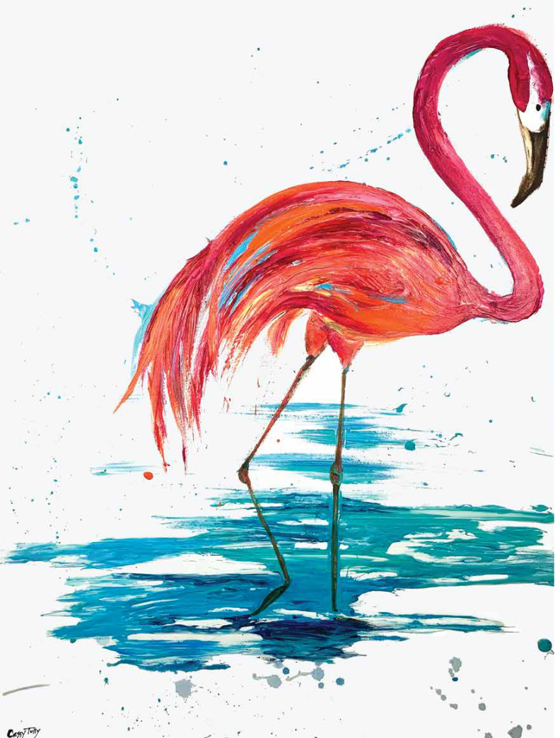 heel fijn kathedraal wastafel Relax Flamingo Print — Cassy Tully – Fine Art