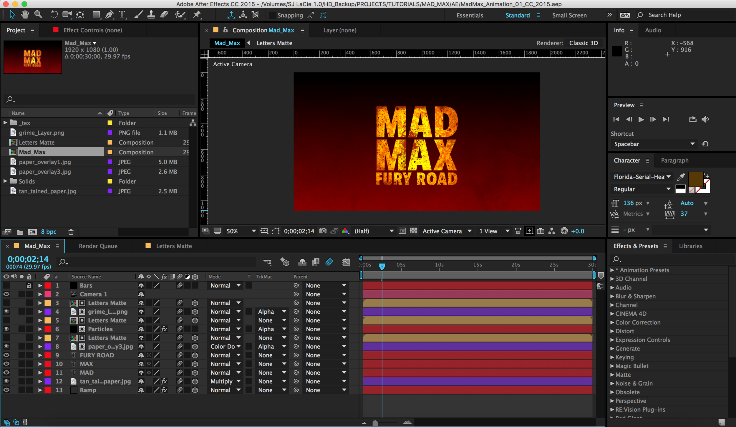 Cinematic Movie Titles After Effects Template