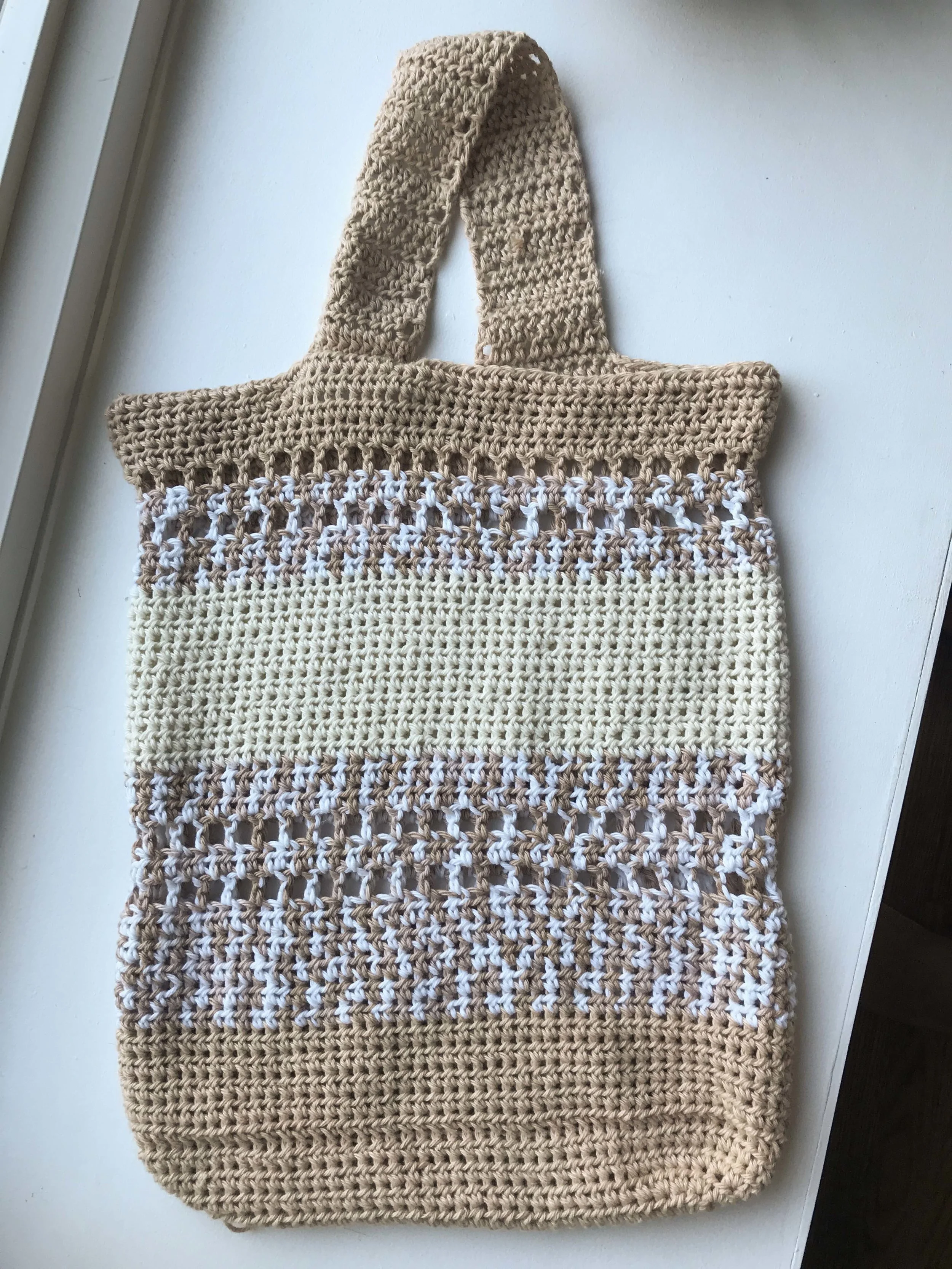 Market Tote Bag Crochet Pattern Stitch Hustle
