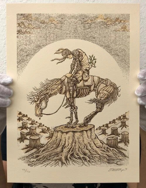 Gabba Gallery Emek End Of The Trail Print