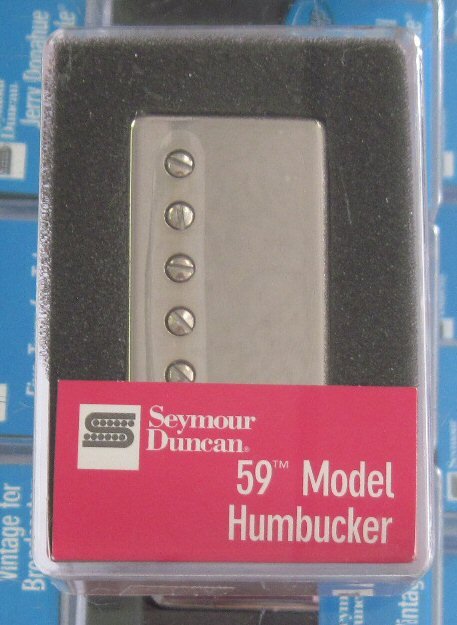 New Seymour Duncan SH-1B ‘59 Model Nickle Cover / Bridge or Neck — Rainbow  Music