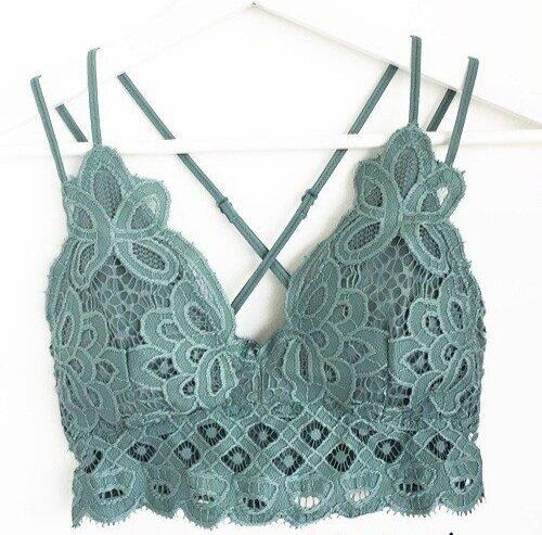 teal bralette top