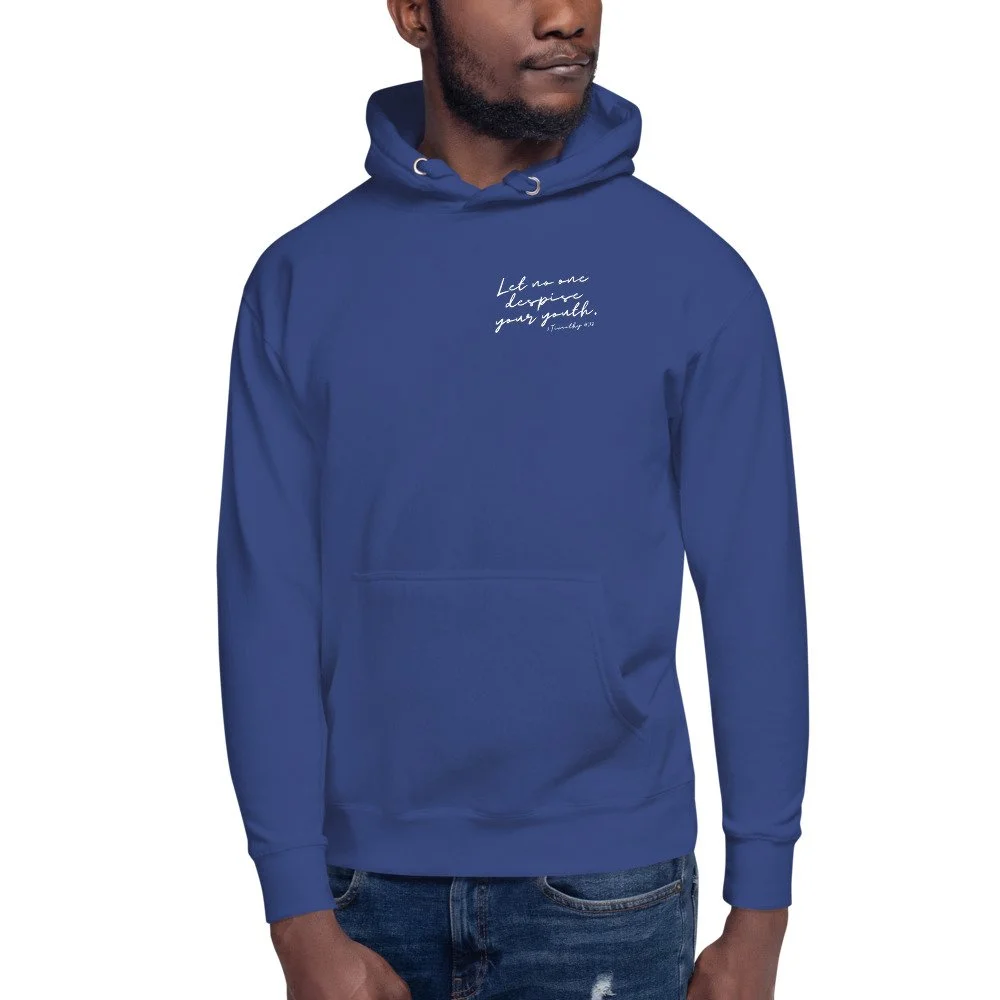 Youth hotsell blue hoodie