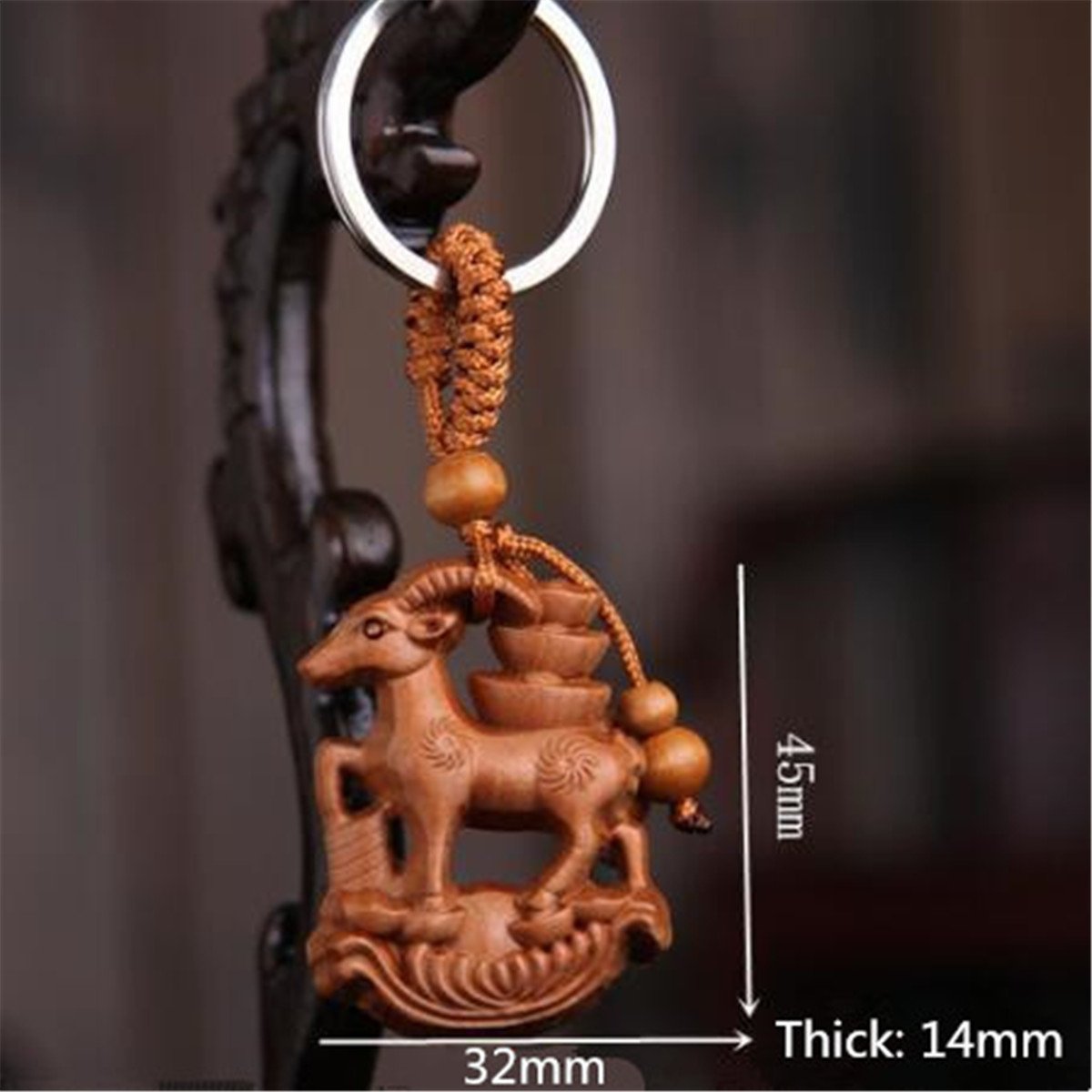 12 Chinese Zodiac Animal Statue Key Chain - Perfect Gift Item
