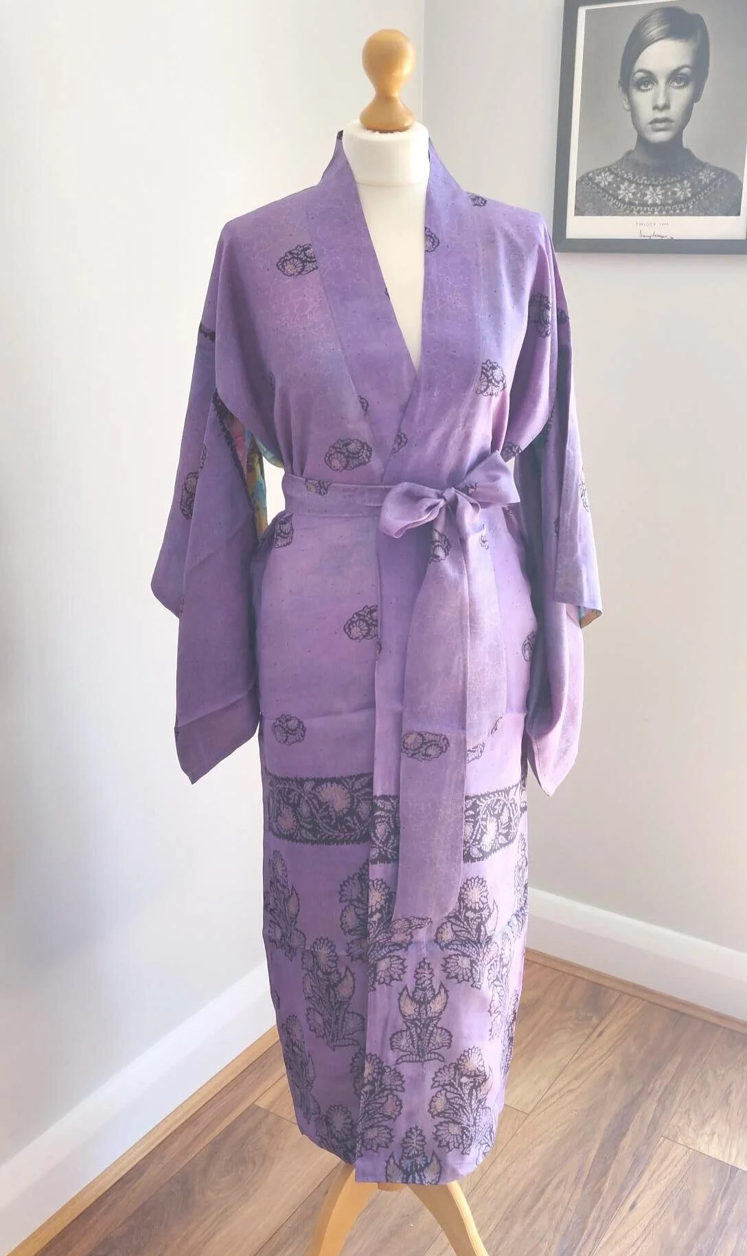 lavender silk robe