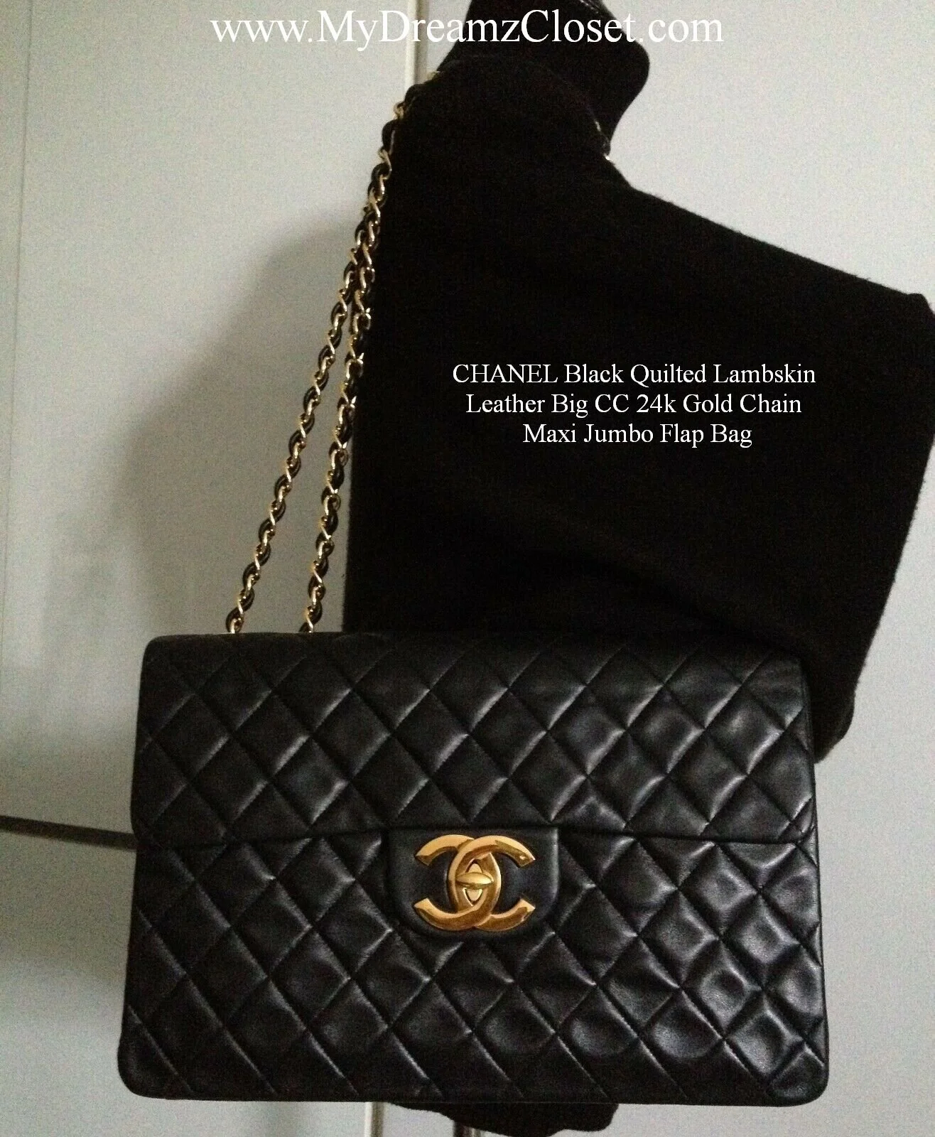 chanel maxi black