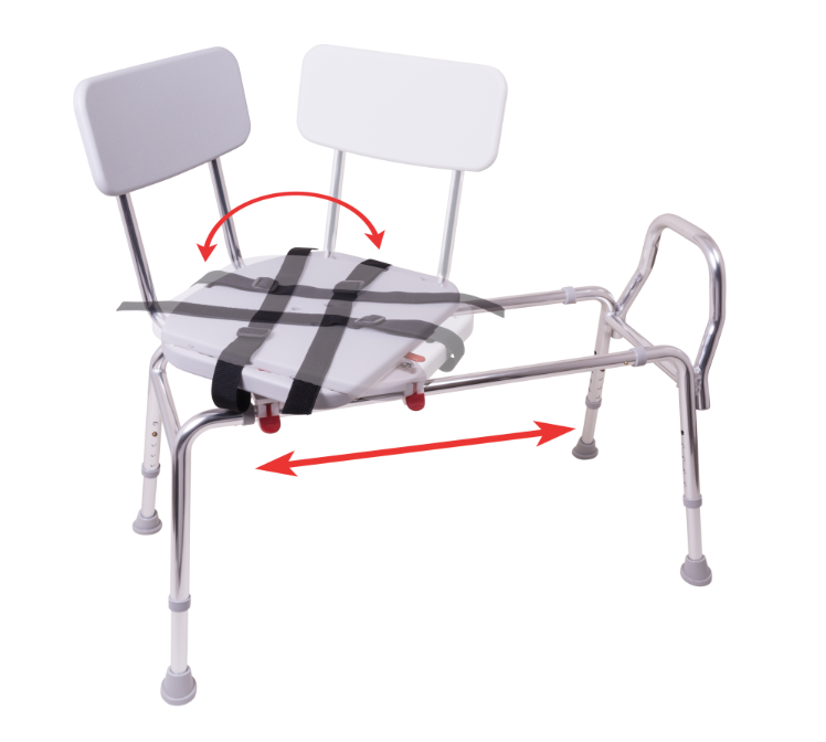 Sliding Transfer Bench With Swivel Seat Welcome To Majestic D M E