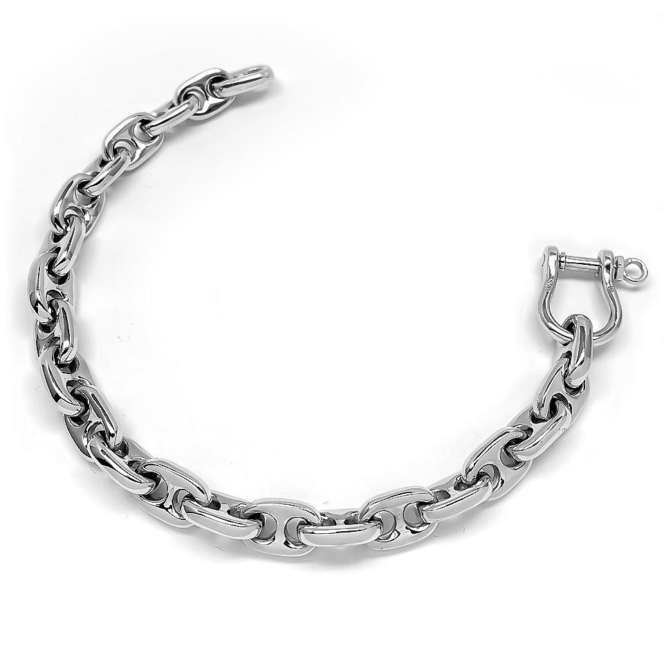 Anchor Chain Bracelet - Heavy Nautical Gold Bracelets - Aumaris Anchor Chains - Sailing Bracelet 