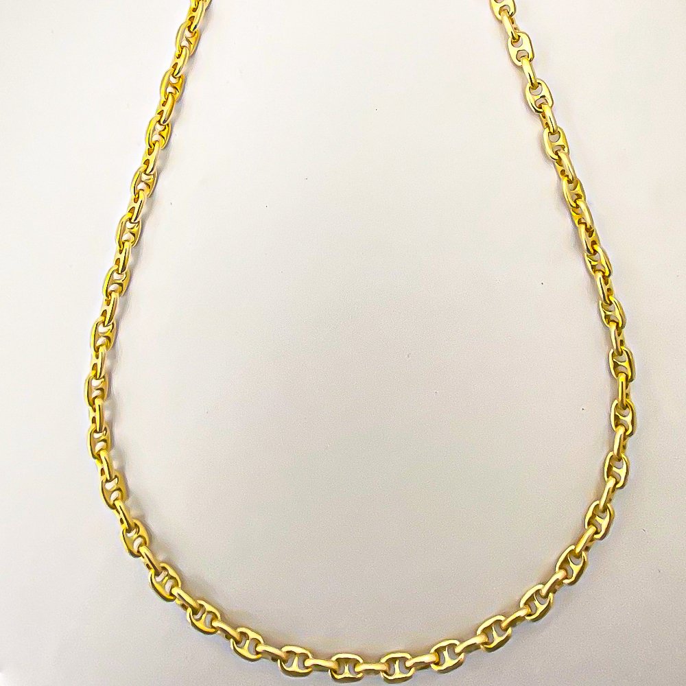Anchor Chain Necklace - Nautical Gold Necklace - Mariner Link Necklace - Gold Necklace - Nautical 