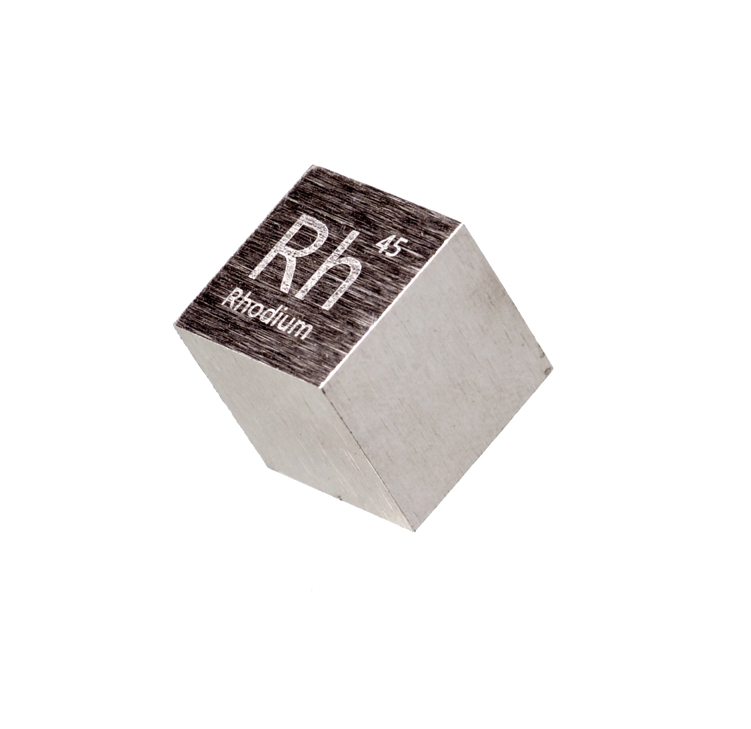 Rhodium Metal Cube 99.95 Luciteria