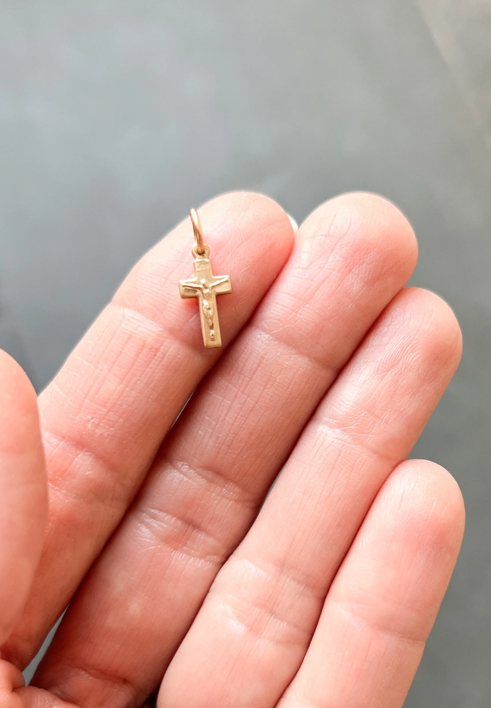 Extra Small Looped Cross Pendant, Pendant Only Extra Small Looped Cross Pendant, Pendant Only