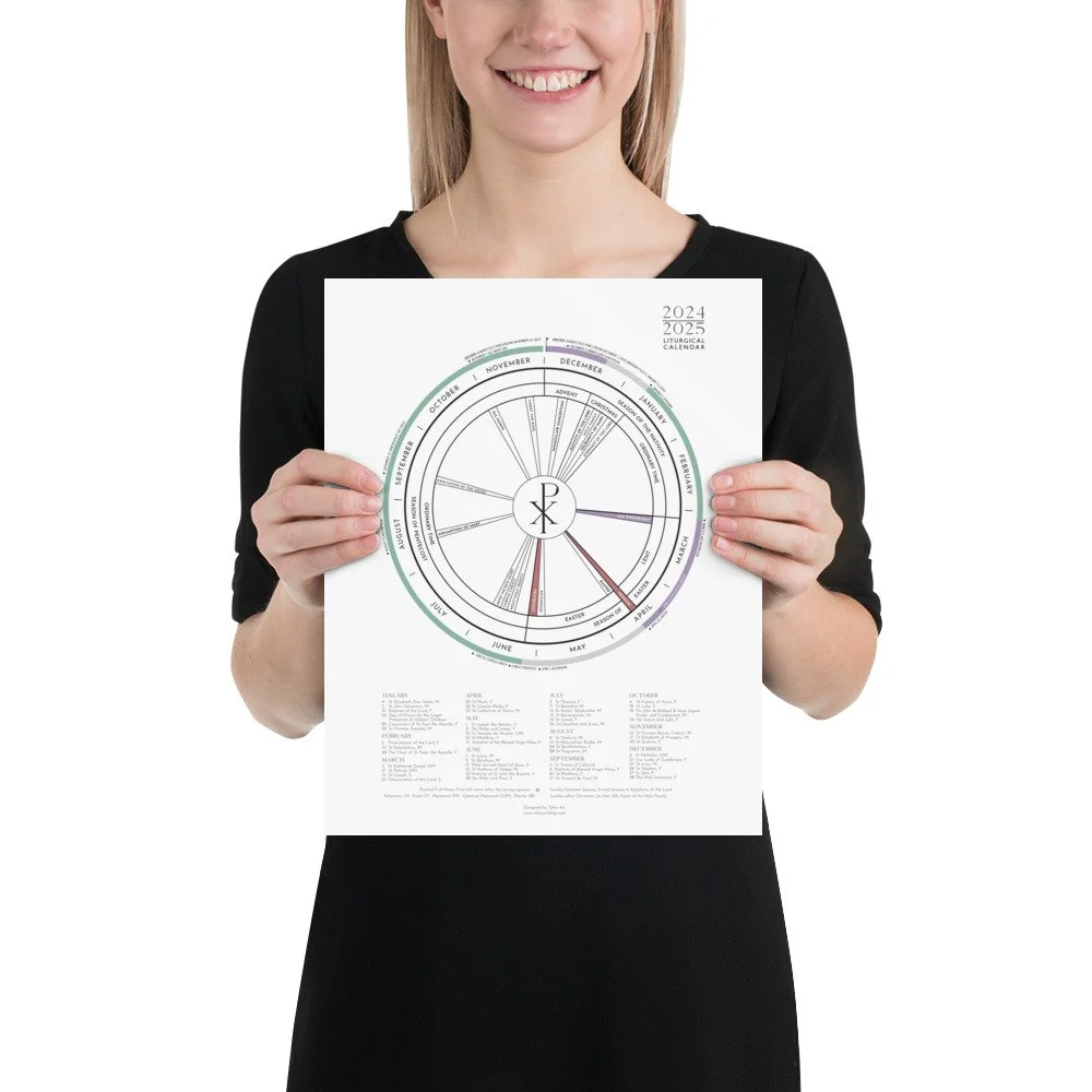 2025 Liturgical Calendar Poster — Unique Catholic Jewelry - Telos Art 2025-liturgical-calendar-poster-unique-catholic-jewelry-telos-art