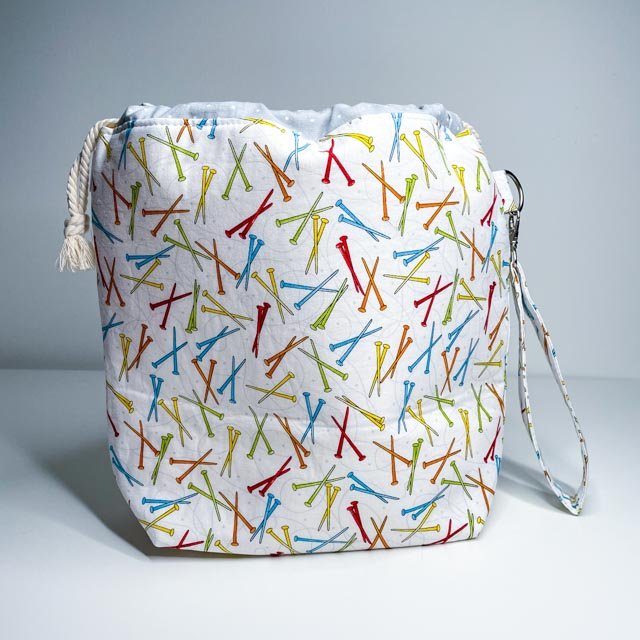 Stitched Below | Chicago Yarn Crawl Project Bags — Firefly Fiber Arts Studio