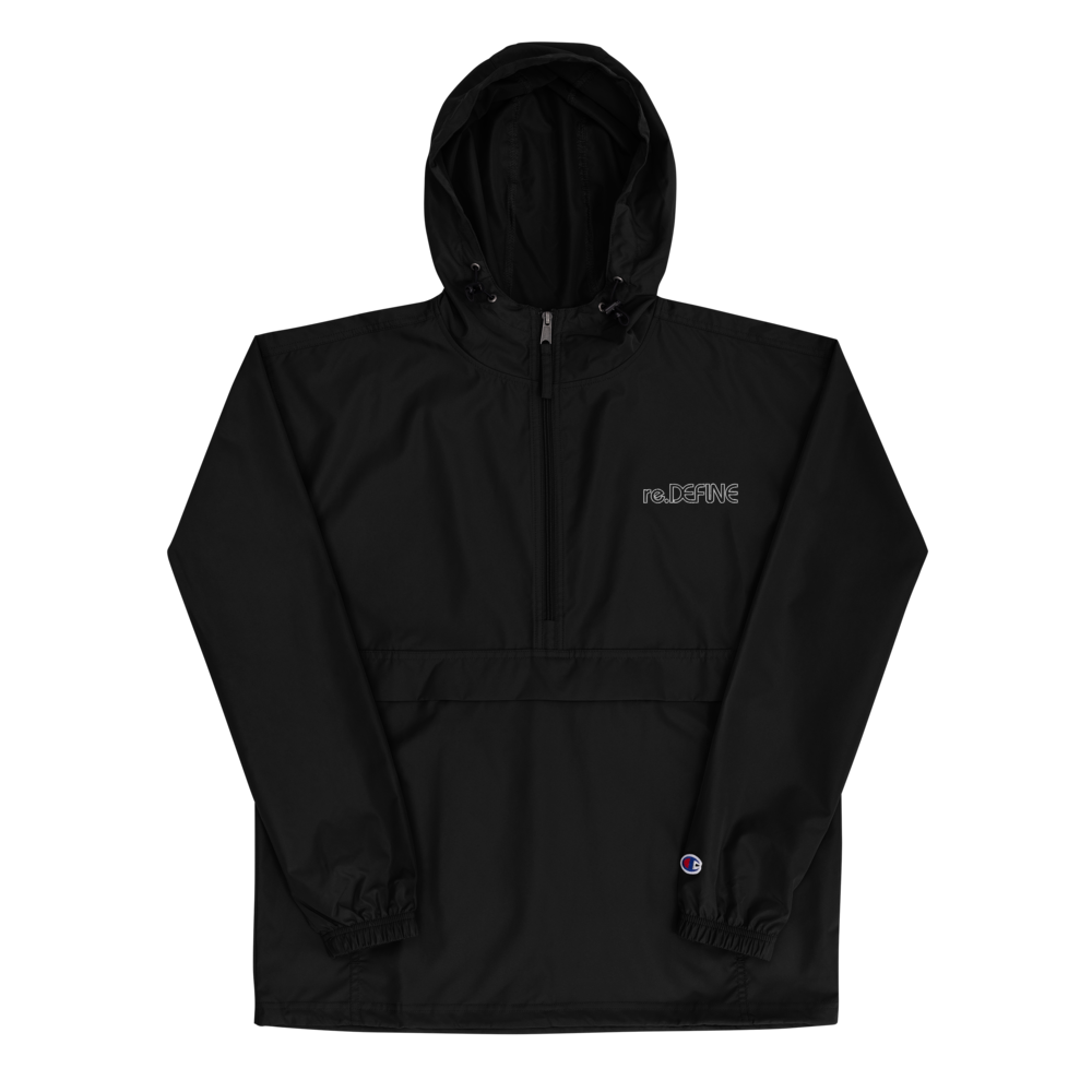 Miniatuur Lee Kliniek Embroidered Champion Packable Jacket (Black) — re.DEFINE Dance Studio