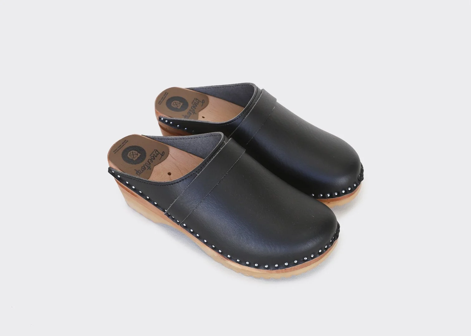 vegan wooden clogs