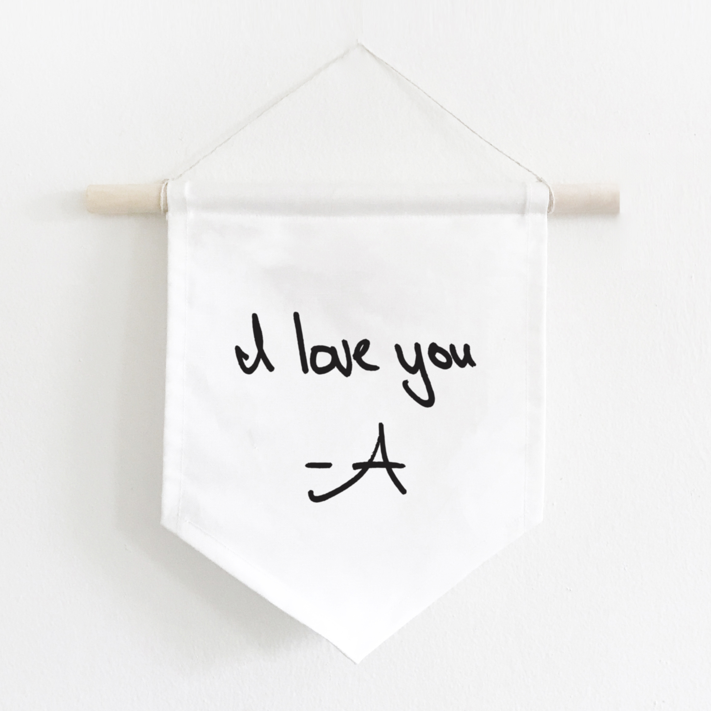 Personal Handwritten Banner Flag Quinn Luu Creative Studio