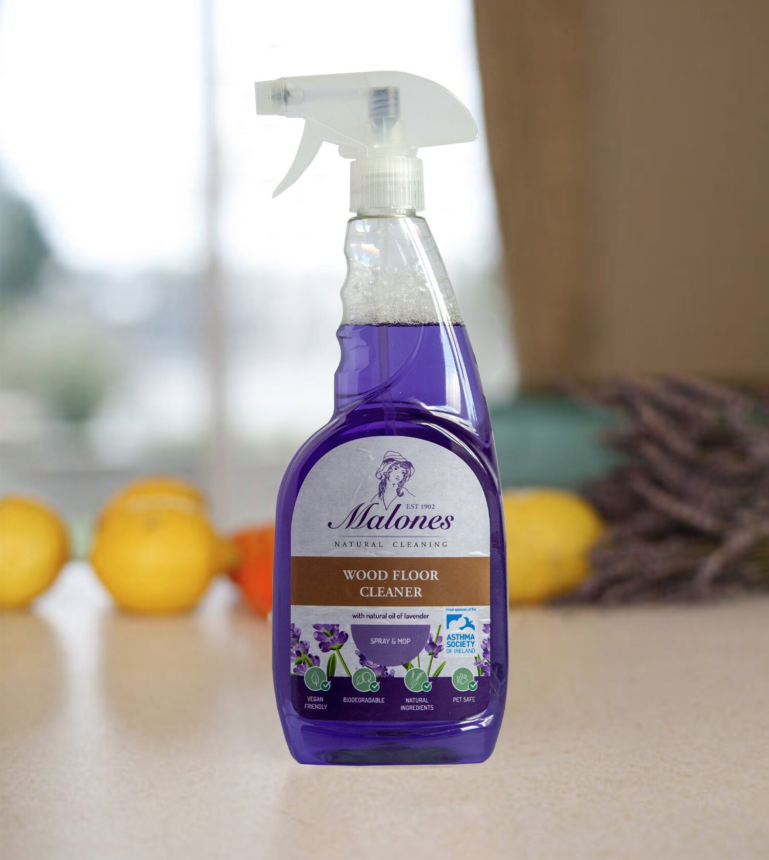 Malone S Natural Spray And Mop Wooden Floor Cleaner 500ml Malones