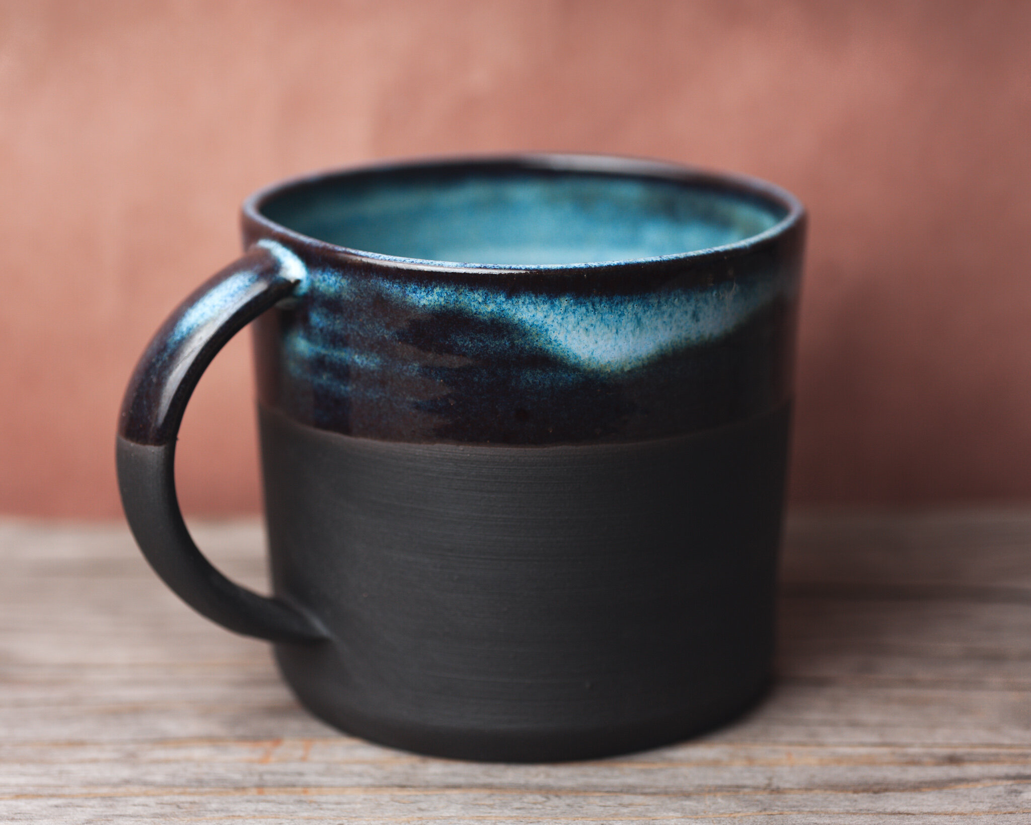 Pottery handmade ceramic mug water,coffee and tea mug without handle.clay color 